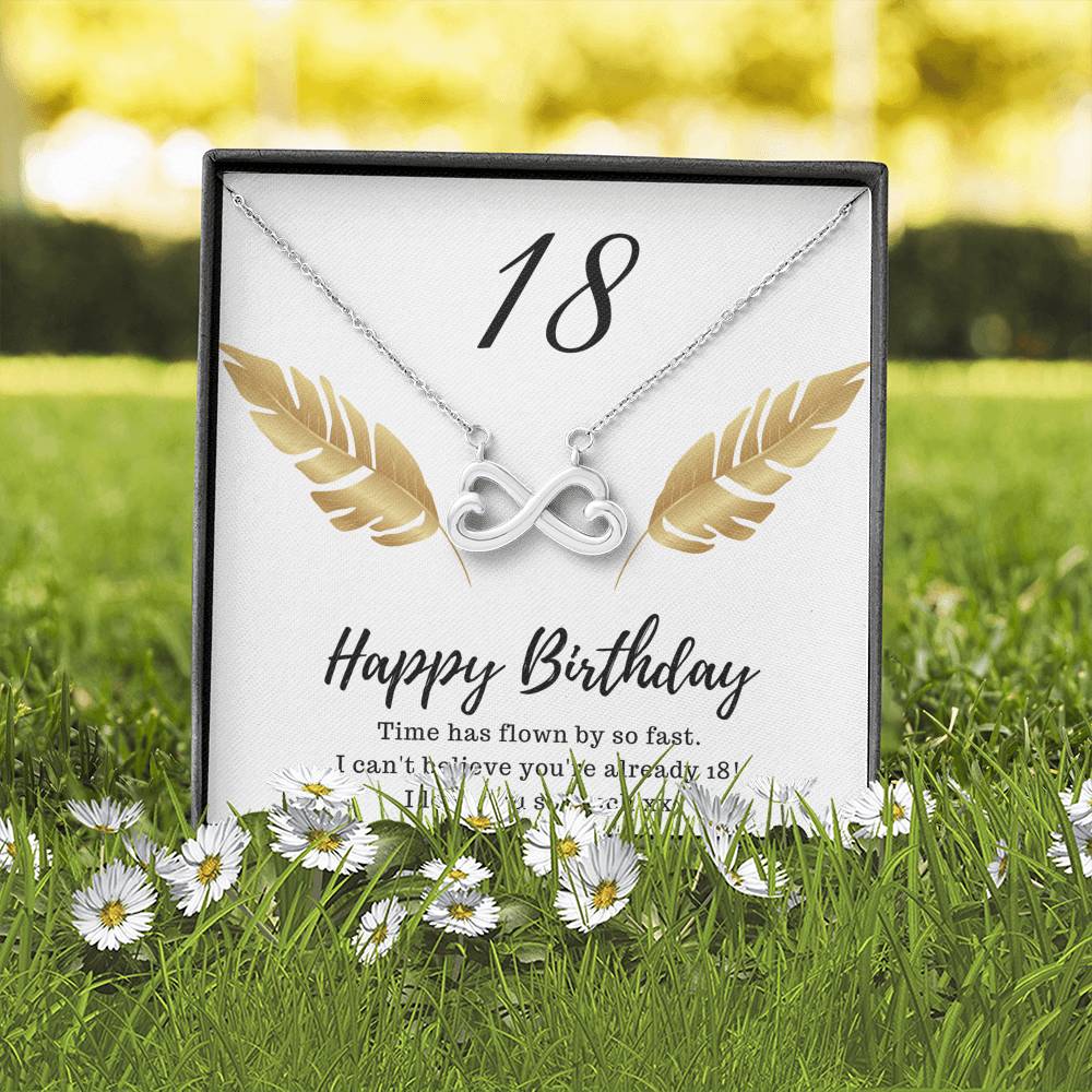Gold 18th birthday necklace online