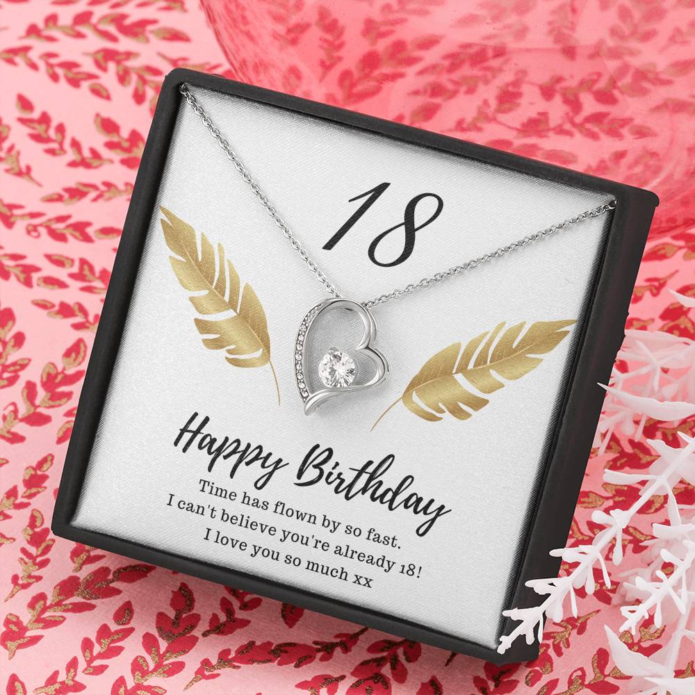 18th Birthday Wishes Script Name Necklace – Celebratit