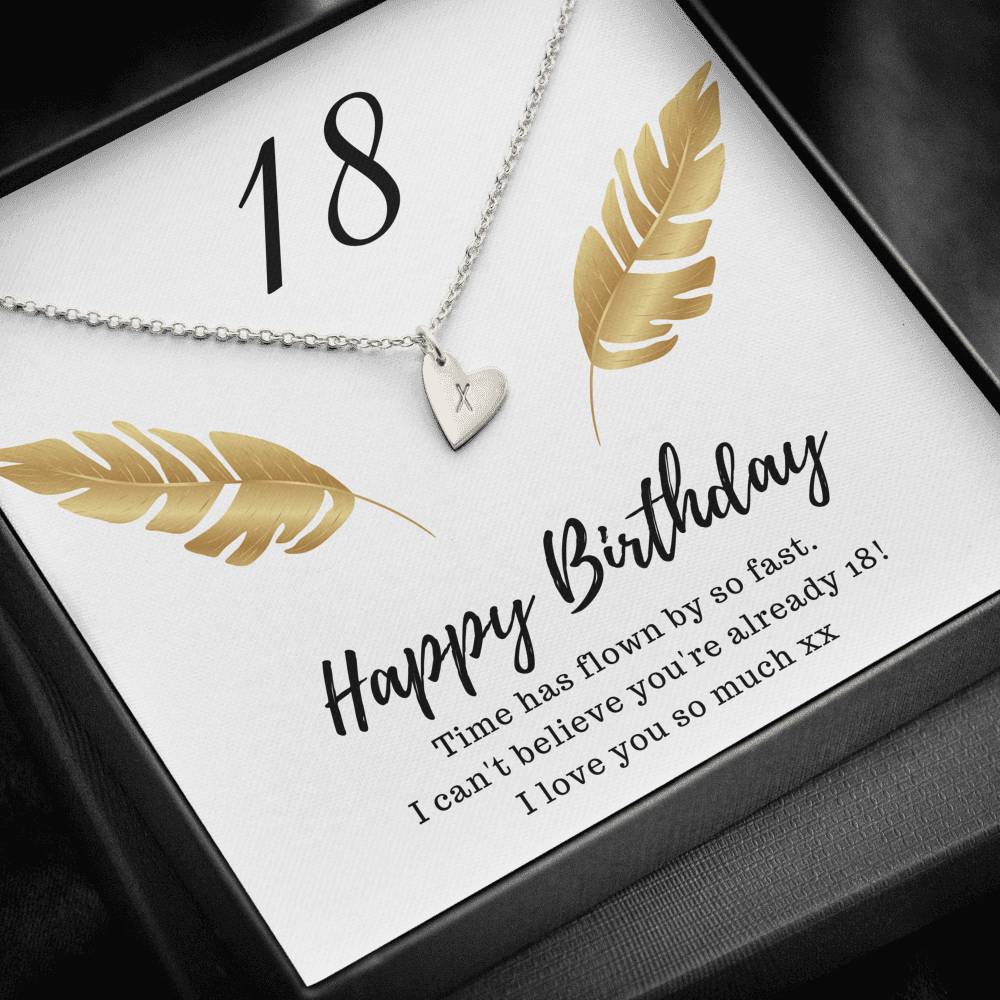 Gold 18th birthday necklace shop