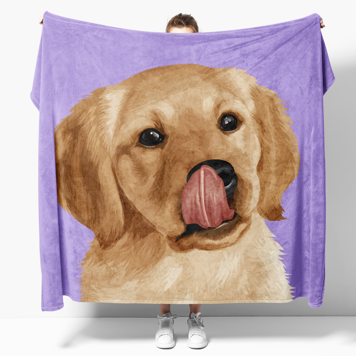 Orange dog online blanket