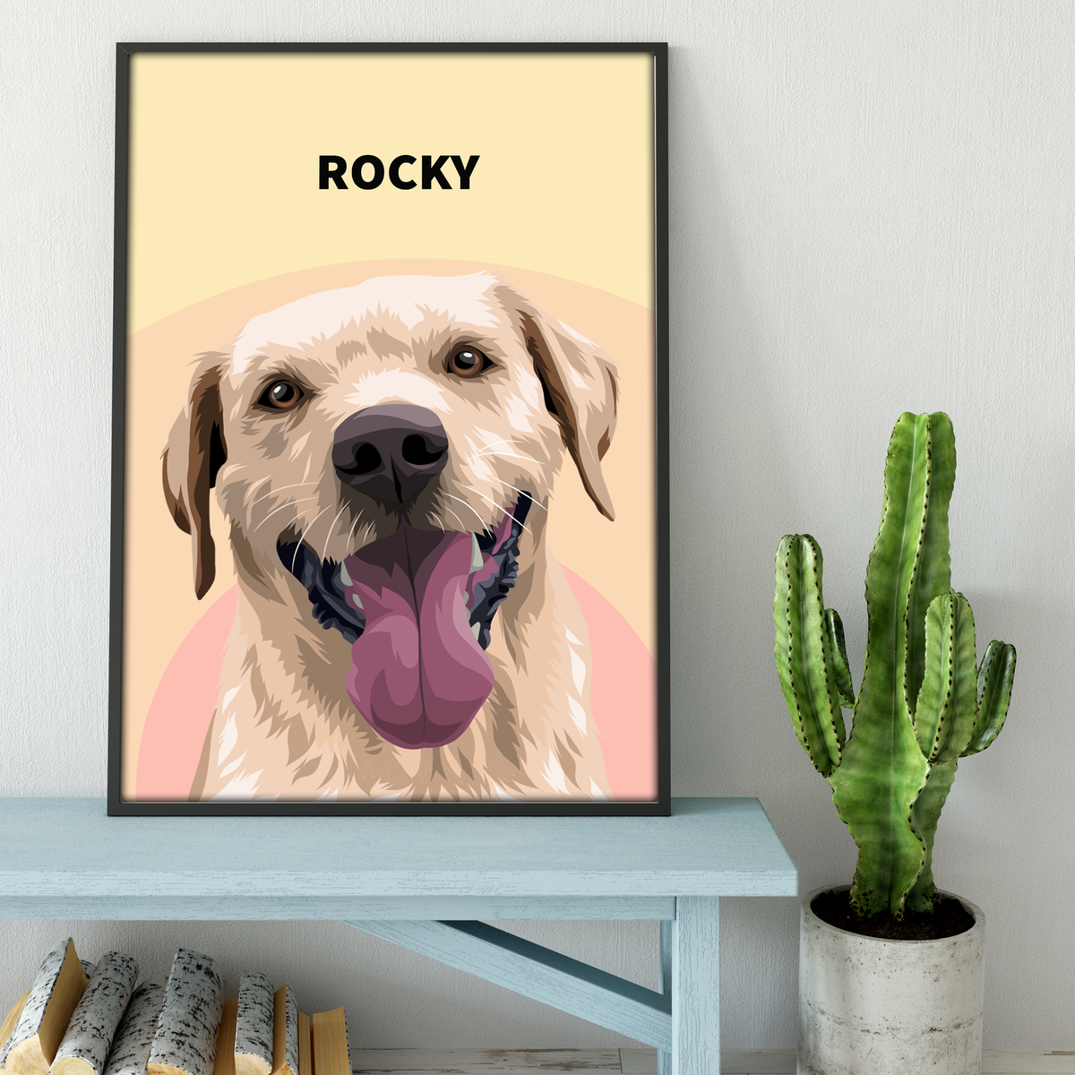 Dog fashion canvas art